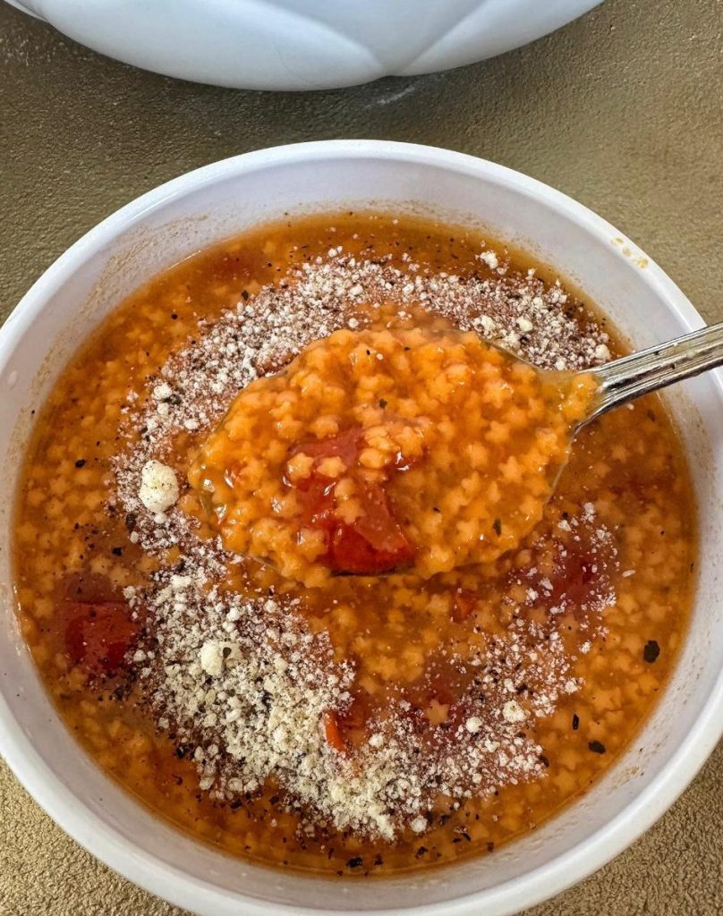 Receta de Pastina con Tomate