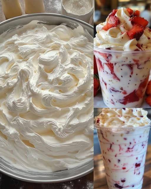 Version simple “Fresas con crema”