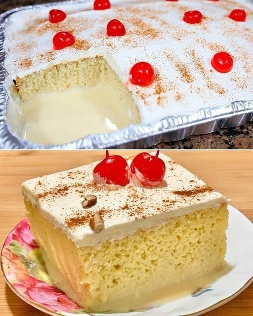 Receta de Pastel Tres Leches Casero