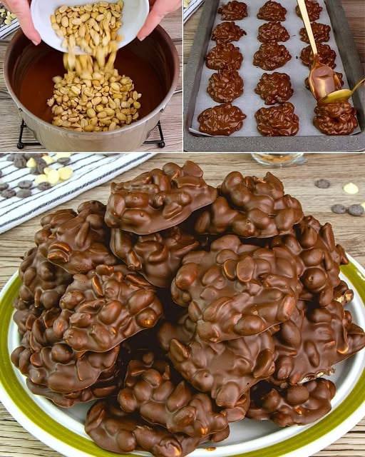 Dulces de Cacahuate con Chocolate