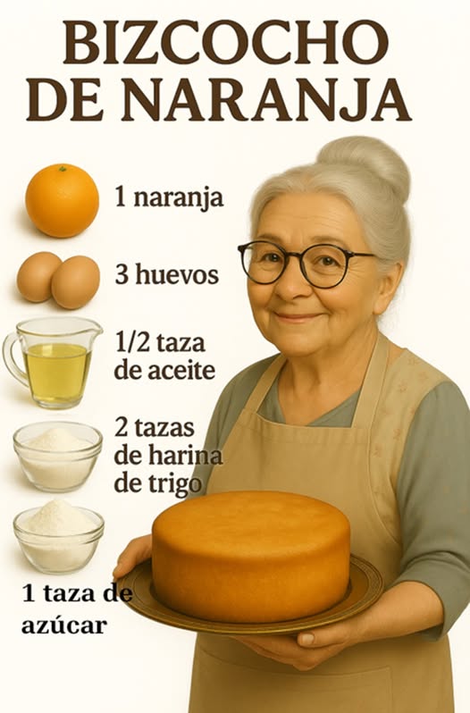 Bizcocho de Naranja en Licuadora – ¡Una receta que conquista a todos! ✨