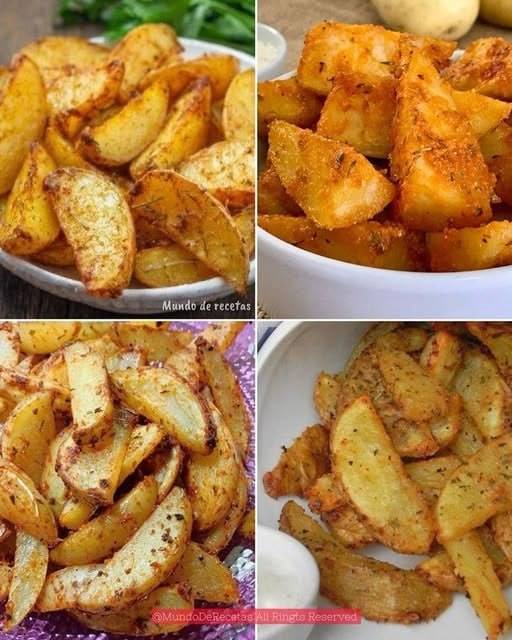 Receta de Patatas en Gajo