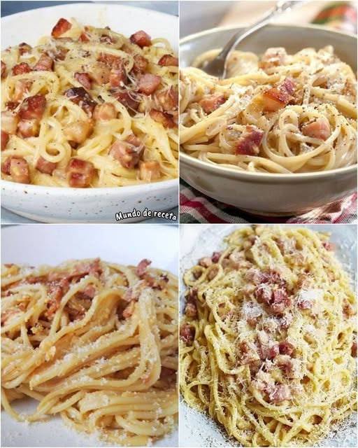 Receta de Espaguetis a la Carbonara