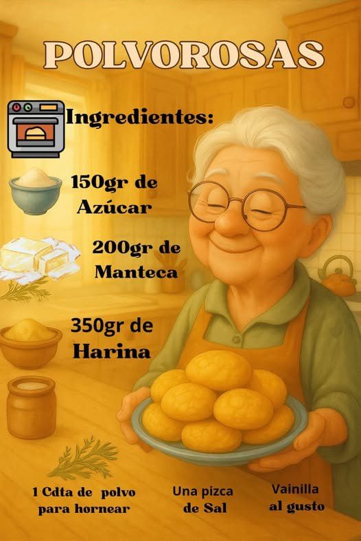 Receta de Polvorosas