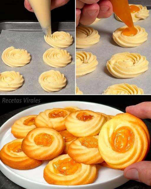 Receta de Galletas de Mantequilla con Mermelada