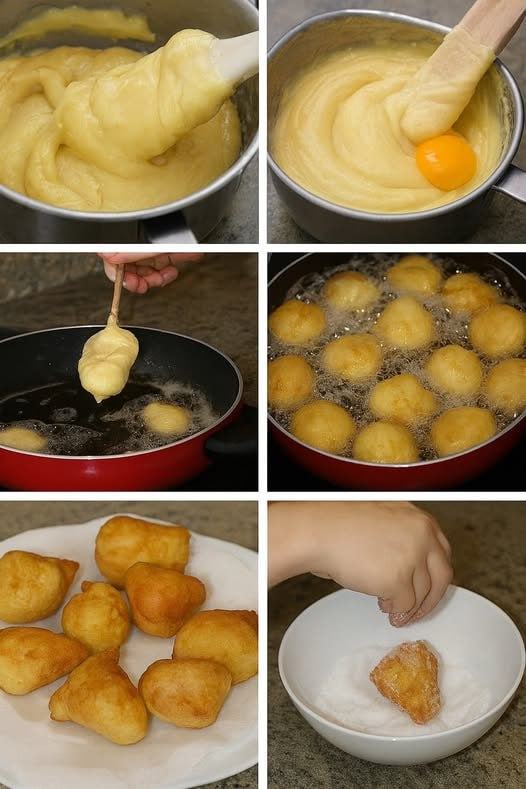Te enseño, paso a paso, a hacer los buñuelos perfectos