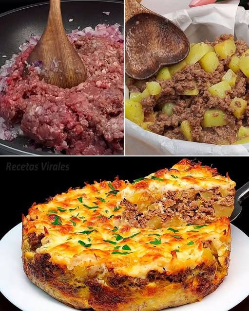 Pastel de Carne con Papa 🥩🥔: Reconfortante y Delicioso