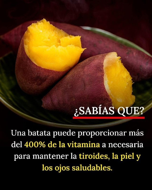 Batata: fuente poderosa de vitamina A