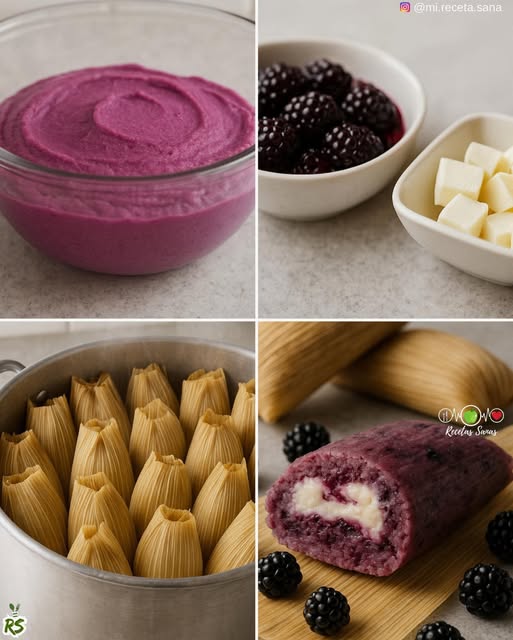 Tamales Caseros de Zarzamora con Queso