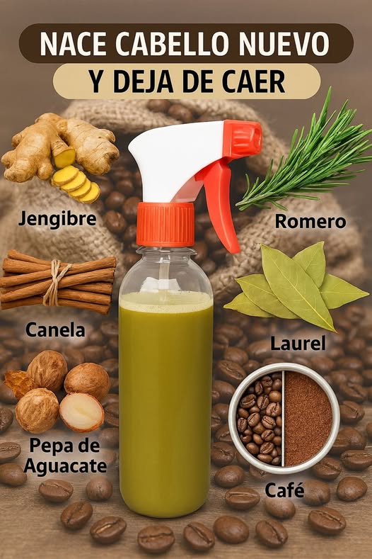 Spray Capilar Revitalizante – “Nace cabello nuevo y deja de caer”