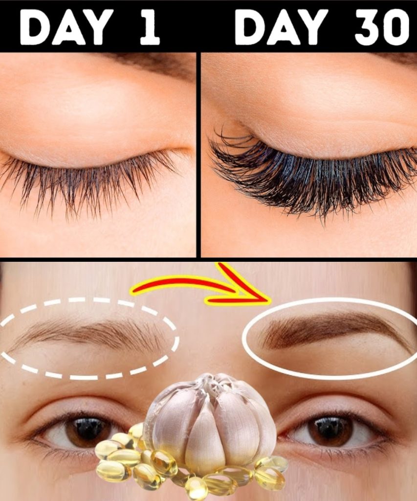 Cómo Hacer Crecer Cejas Más Gruesas y Pestañas Más Largas de Forma Natural con Ajo y Vitamina E