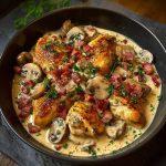 🍗 Poulet crémeux aux lardons