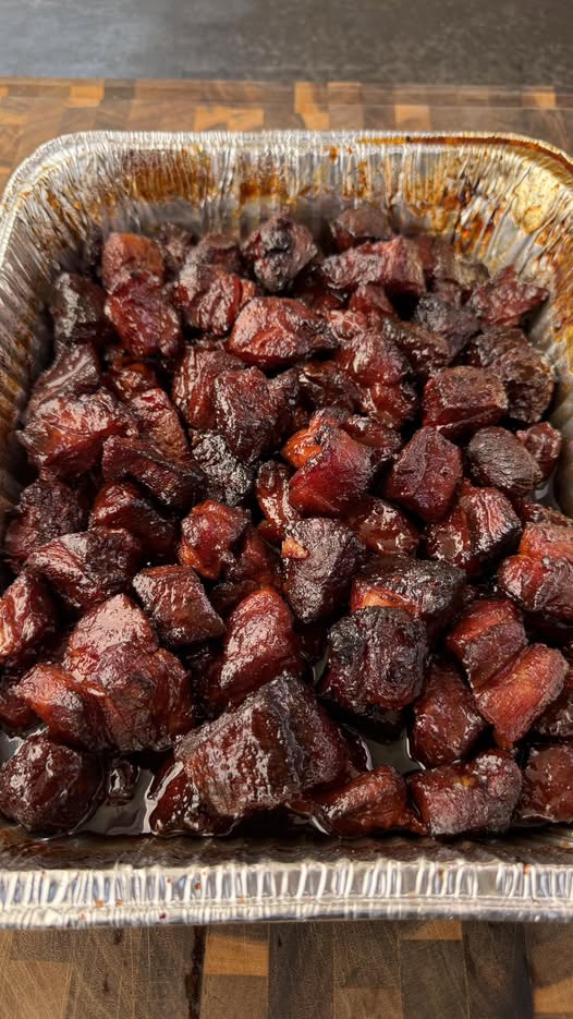 Smoked Pork Belly Burnt Ends
