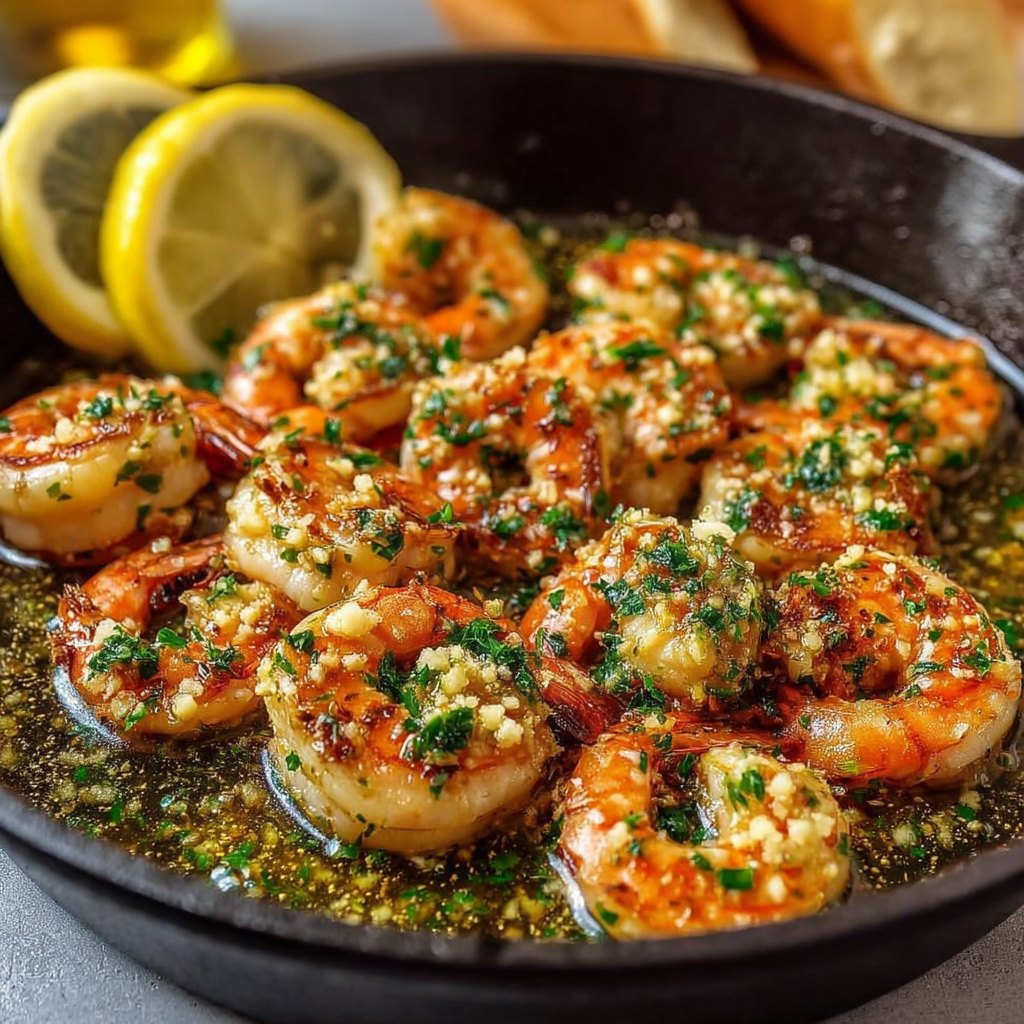 Crevettes au Beurre & à l’Ail — Recette Simple et Savoureuse
