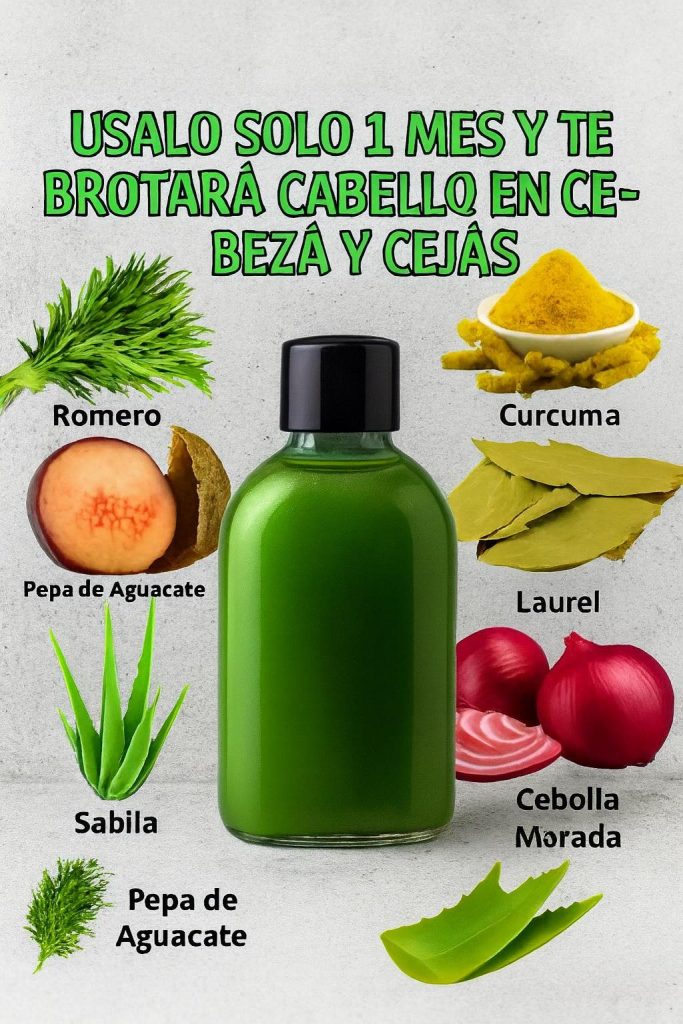Tónico Capilar Natural para el Crecimiento del Cabello