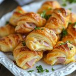 Mini Croissants de Jamón y Queso