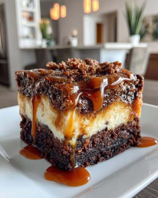 Caramel Brownie Cheesecake