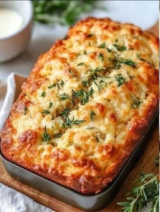 Cazuela de pan de ajo con queso mediterráneo: receta irresistible