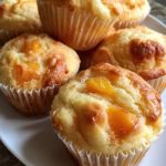 Muffins Rápidos de Durazno y Vainilla