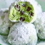 Galletas de Bola de Nieve con Menta y Chispas de Chocolate