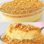 Pudín de Vainilla Cremoso con Crumble de Galletas