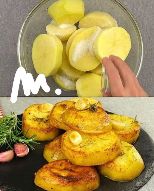 Patatas Asadas al Ajo y Hierbas
