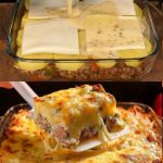 Cazuela de Carne Molida y Papas con Queso