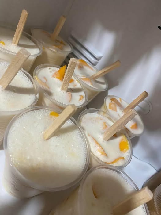 Paletas de Mango con Crema Congeladas