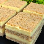 Bizcocho Esponjoso con Nueces y Crema de Vainilla