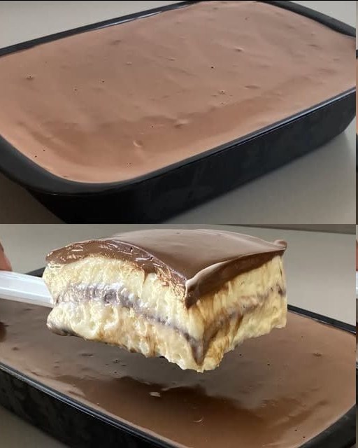 Postre Frío de Chocolate y Vainilla