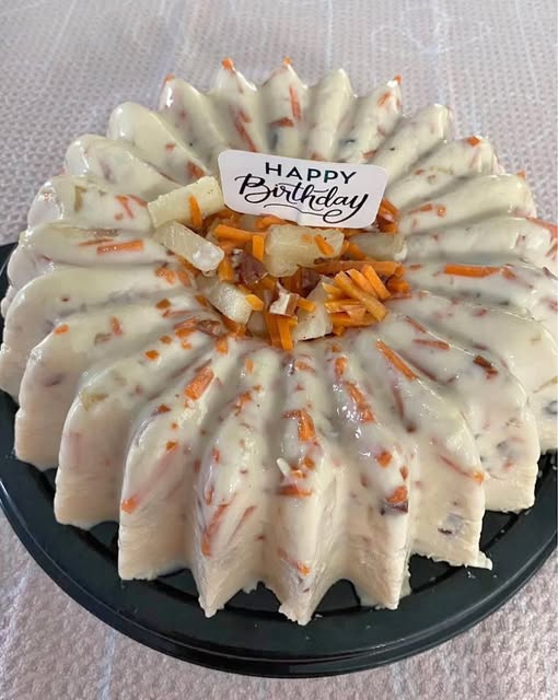 Gelatina de Zanahoria, Piña y Nuez