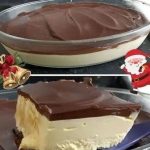 Postre frío de chocolate y vainilla sin horno