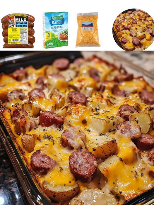 Papas Rancheras con Salchicha y Queso