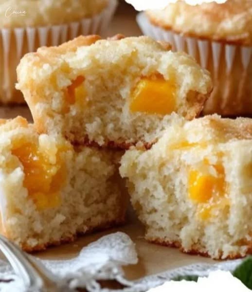 Muffins de Queso Crema, Miel y Durazno: Una Delicia Casera que Conquista Corazones