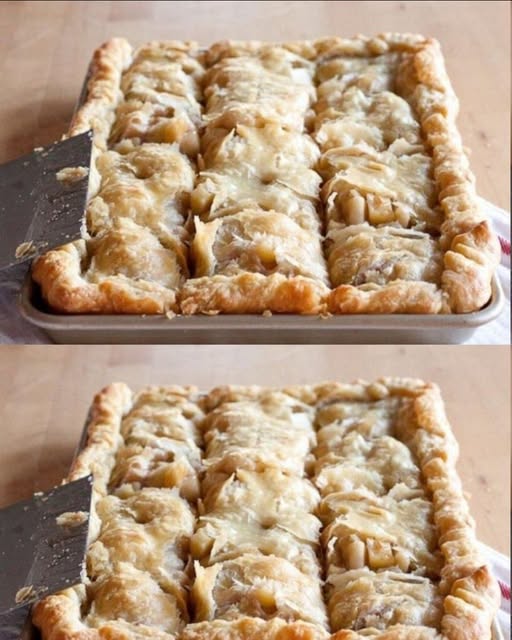 Pastel de Manzana en Losa