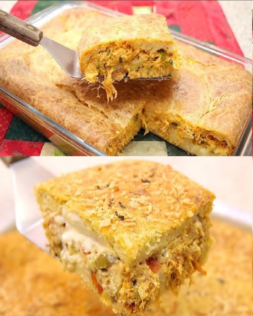 Pastel de Pollo al Horno: El Plato que Reunía a Toda la Familia