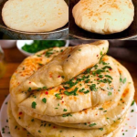 Pan Pita Casero con Ajo y Perejil