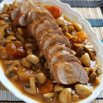 Solomillo de Cerdo con Champiñones y Orejones