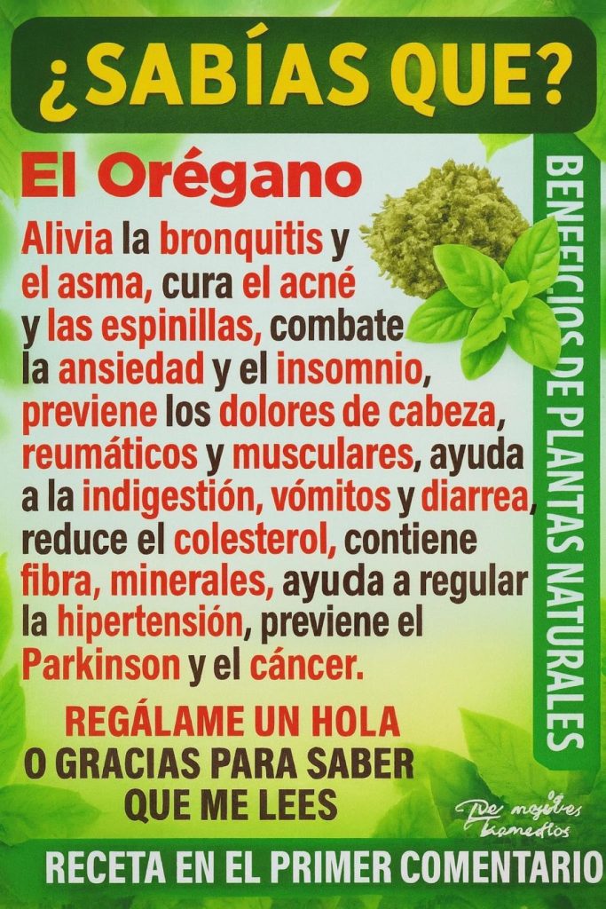 🍵 Té de Orégano en Ayunas: Limpia el Cuerpo y Fortalece la Salud