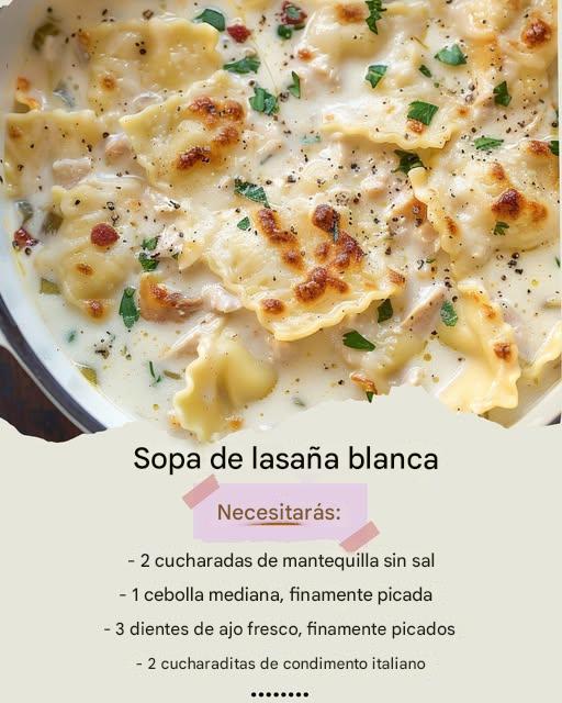 White Lasagna Soup