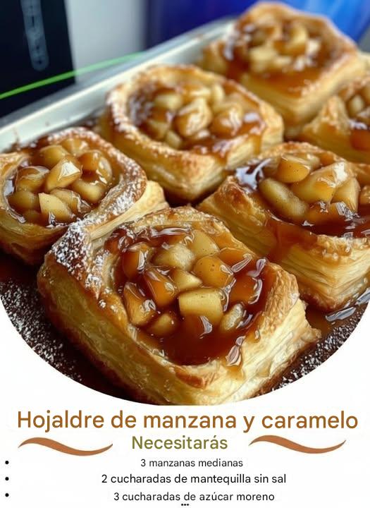 Hojaldres de Manzana con Caramelo
