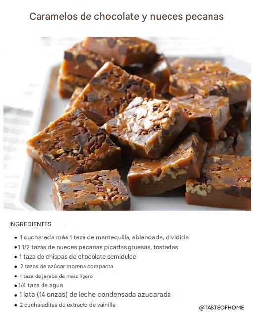 Caramelos de Chocolate y Nueces (Chocolate Pecan Caramels