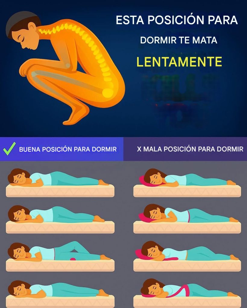 La Posición para Dormir que Podría Estar Perjudicando tu Salud