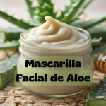 Mascarilla Casera Facial de Aloe, Avena y Miel