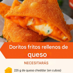 Doritos fritos rellenos de queso