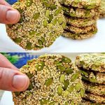 Galletas Crujientes de Sésamo y Calabaza (3 Ingredientes)