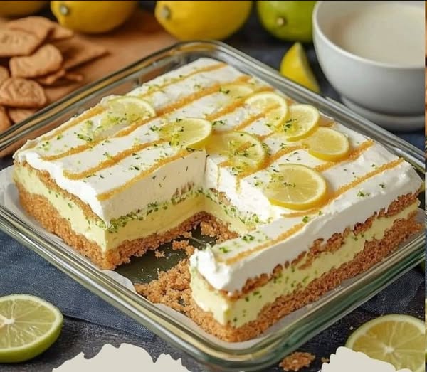 Pastel Frío de Limón, SIN HORNO: Postre Fácil y Refrescante