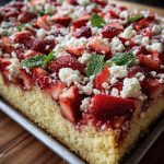 Pastel de Fresas con Crema en Bandeja