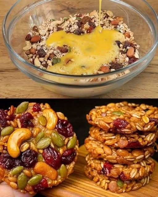 Galletas Saludables de Nueces y Avena