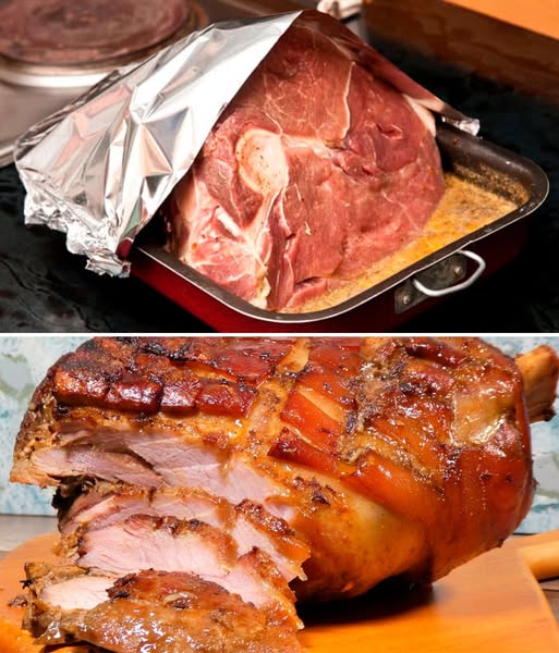 Pernil al Horno Jugoso y Crujiente